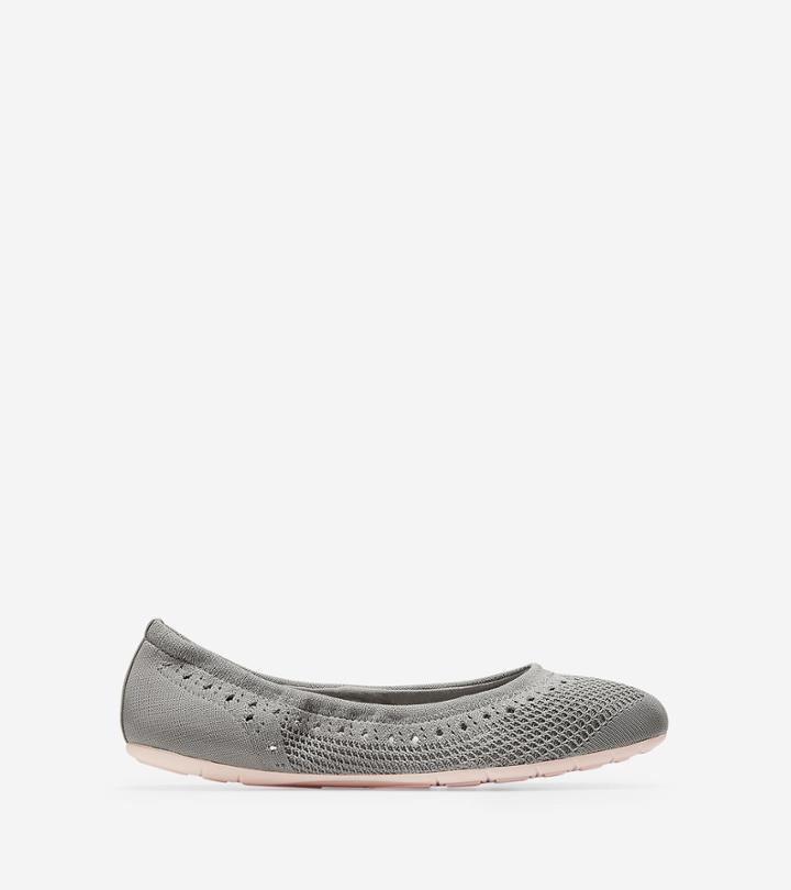 Cole Haan Women's Zerogrand Knit Ballet Flat With Stitchlite