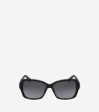 Cole Haan Womens Acetate Modified Rectangle Sunglasses