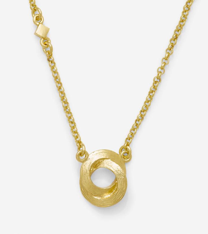 Cole Haan Womens 17 Inch Single Circle Pendant Necklace