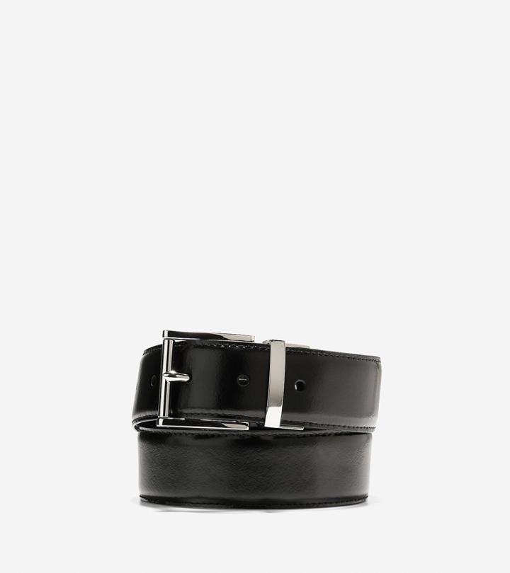Cole Haan Mens 35mm Reversible Feather Edge Belt