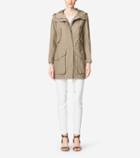 Womens Washed Nylon Hooded Boyfriend Parka - Cole Haan