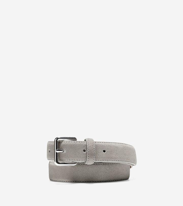 Cole Haan Womens Flat Strap Suede Belt