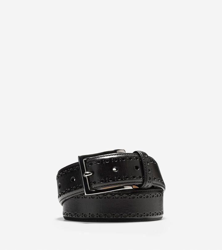 Cole Haan Mens 35mm Bridal Leather Belt