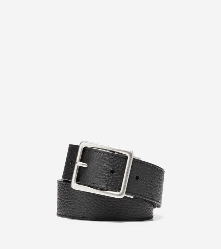 Cole Haan Men's 35mm Reversible Pebble/smooth Leather Belt