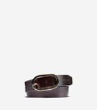 Cole Haan Womens Leather Circle Buckle Belt