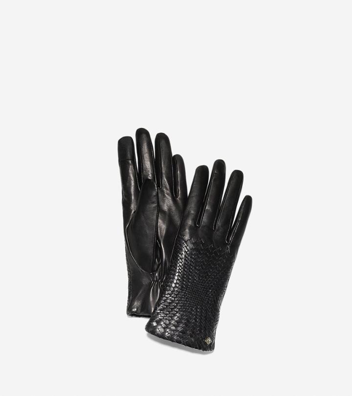 Cole Haan Women's Genevieve Weave Gloves