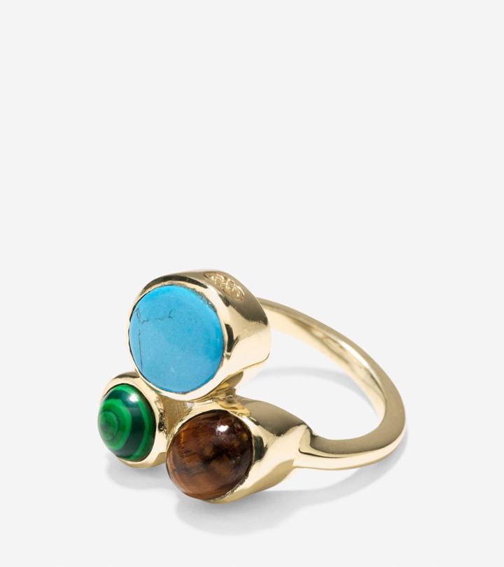 Cole Haan Womens Spring Street Fashion Semi-precious Cluster Ring