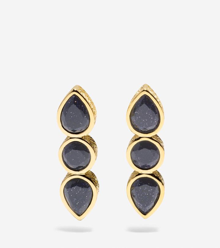 Cole Haan Women's Garden At Midnight Linear Drop Earrings