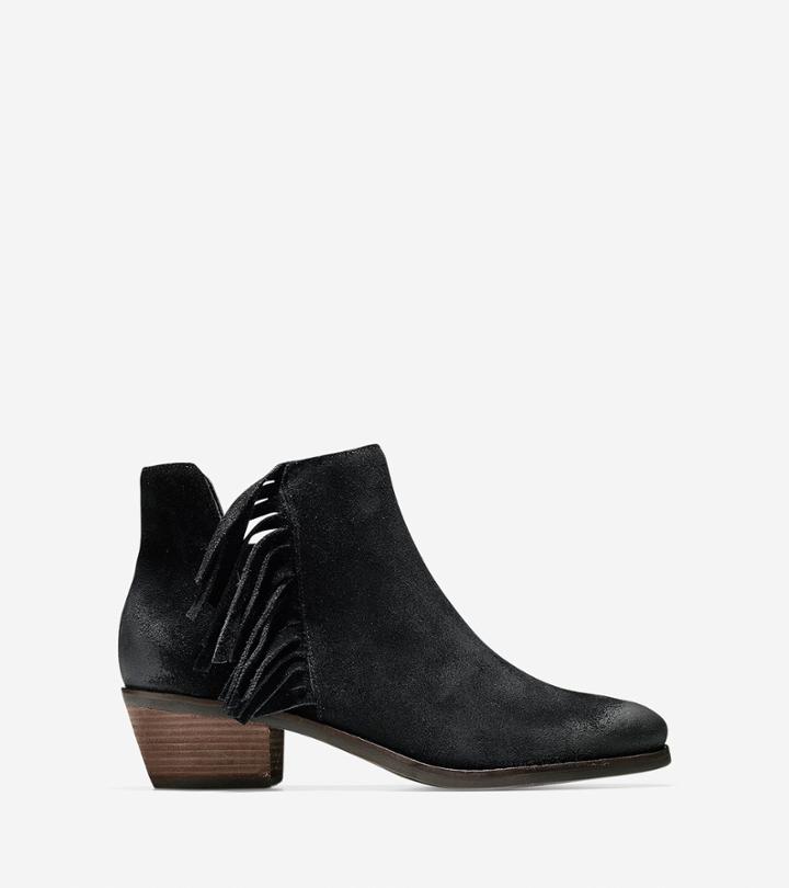 Cole Haan Womens Abbot Fringe Bootie