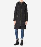 Cole Haan Womens Hooded Quilted Exposed Down Jacket
