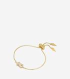 Cole Haan Womens Love Triangle Cz Triangle Chain Pull-tie Bracelet