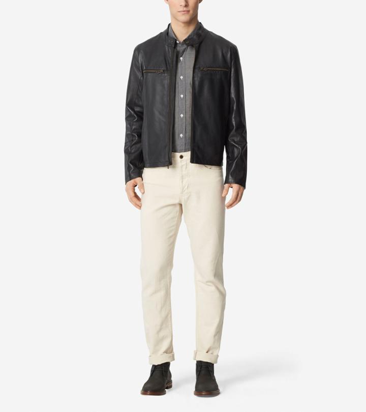 Cole Haan Mens Bonded Moto Jacket