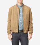 Cole Haan Men's Suede Varsity Jacket