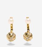 Cole Haan Women's Set The Ball In Motion Fresh Water Pearl Front-back Earrings