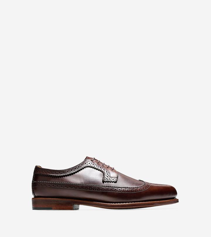 Cole Haan Mens Maine Long Wingtip Oxford Shoes