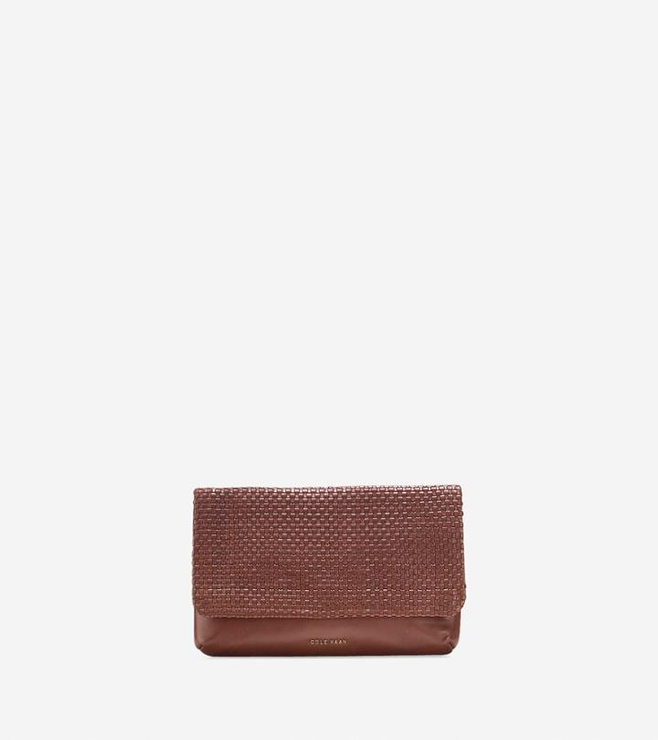 Cole Haan Womens Bethany Weave Clutch