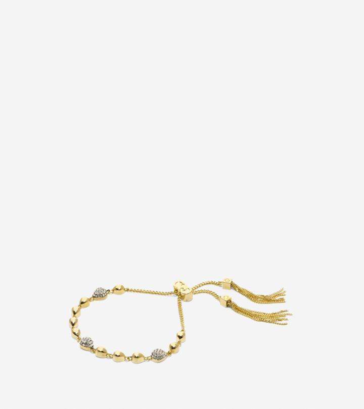 Cole Haan Womens Waters Edge Swarovski Teardrop Pull Tie Bracelet
