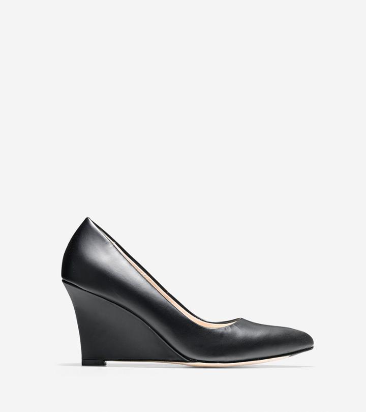 Cole Haan Womens Emery Wedge (75mm) - Almond Toe