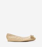 Cole Haan Womens Emory Quilted Bow Ballet