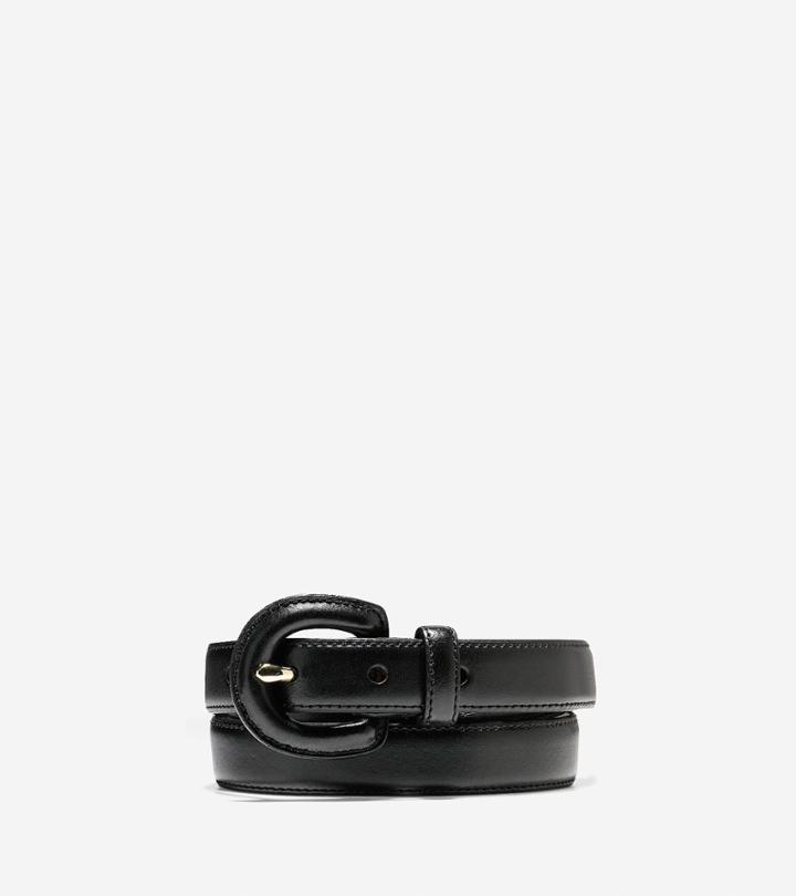 Cole Haan Womens Feather Edge Leather Belt