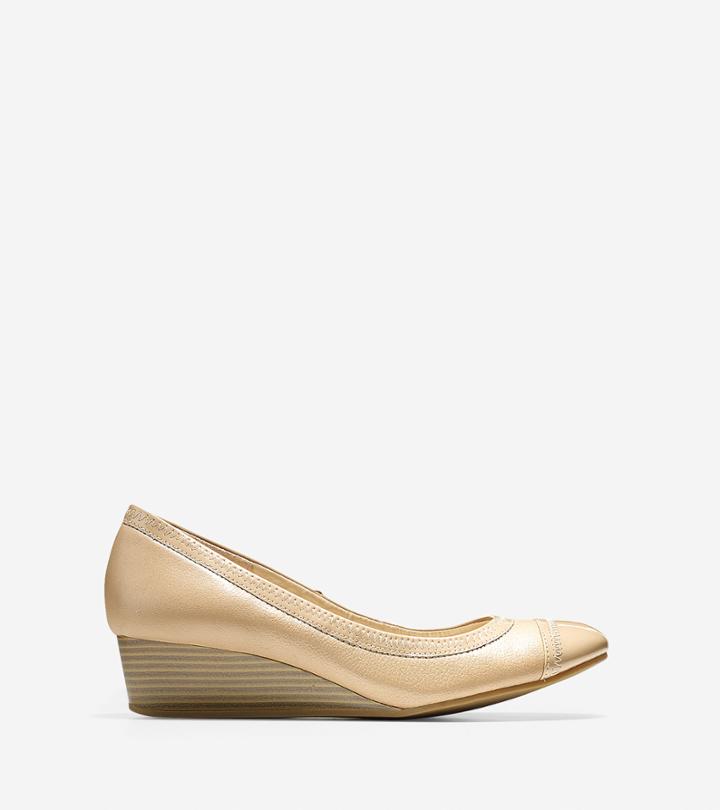 Womens Cole Haan Elsie Cap Toe Wedge