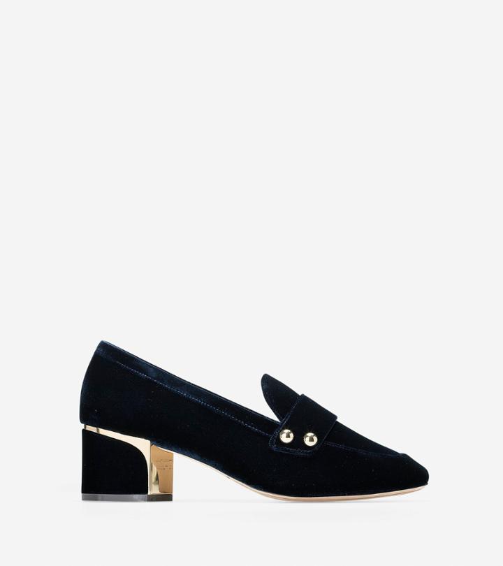 Cole Haan Women's Collection Hardware Block Heel Loafer