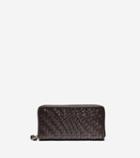 Cole Haan Womens Genevieve Weave Large Continental Wallet
