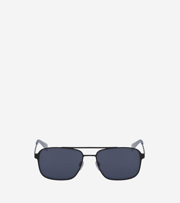 Cole Haan Men's Flat Metal Navigator Sunglasses