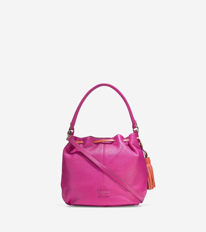 Cole Haan Womens Anisa Convertible Bucket Crossbody Bag