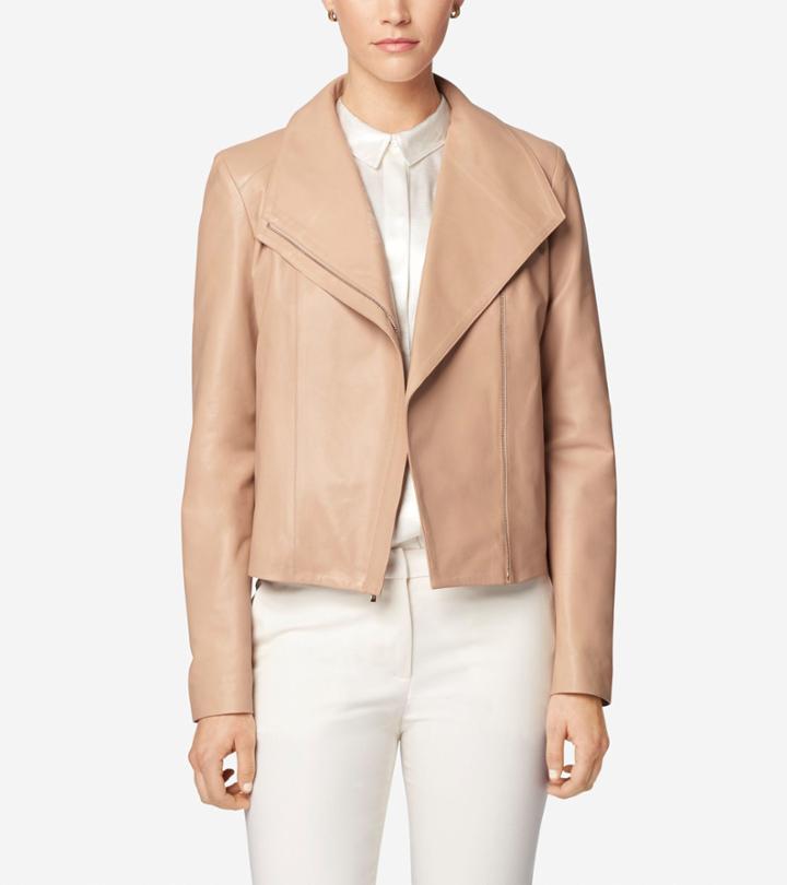 Cole Haan Womens Modern Moto Jacket