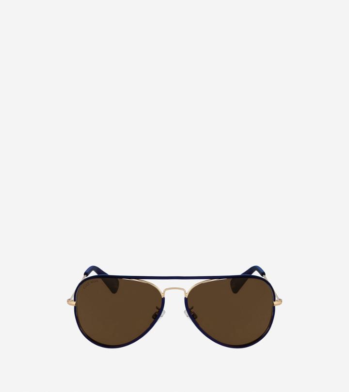 Cole Haan Mens Pinch Metal Aviator Sunglasses