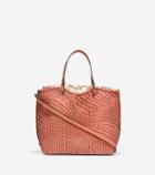 Cole Haan Womens Genevieve Open Weave Tote Bag