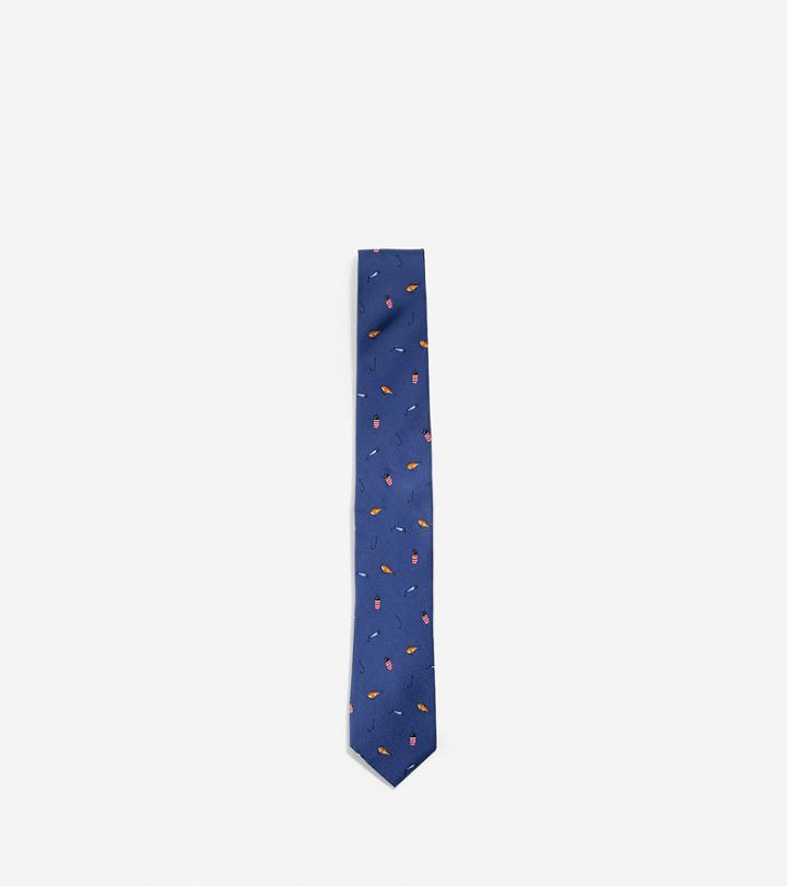 Cole Haan Mens Fish Hook Fun Tie