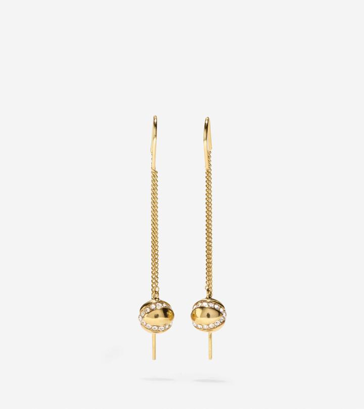 Cole Haan Women's Set The Ball In Motion Swarovski Threader Earrings