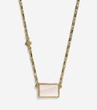 Cole Haan Womens Tali Rectangle Mother Of Pearl Necklace