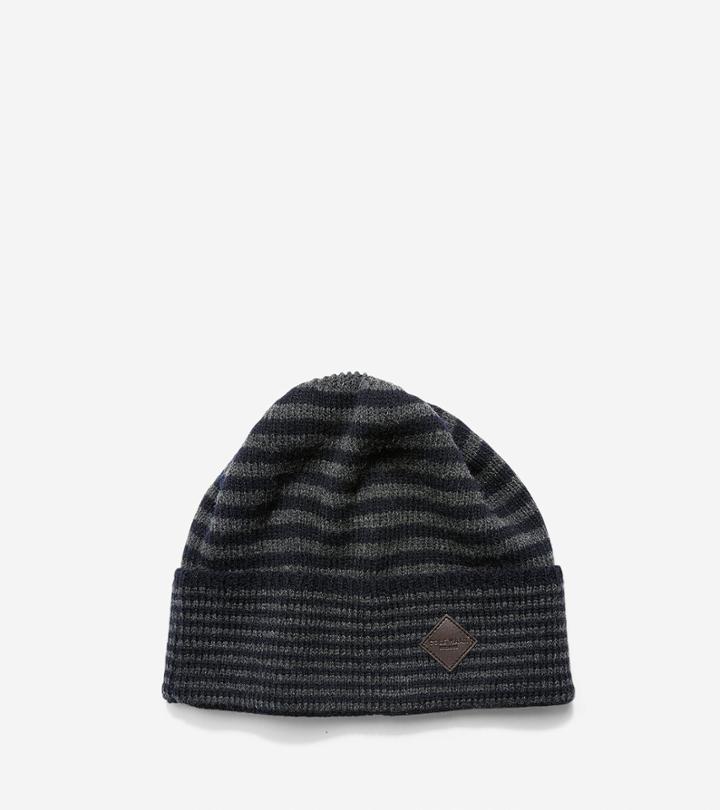 Cole Haan Men's Double Stripe Cuff Hat