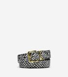 Womens Snake Print Leather Belt - Cole Haan