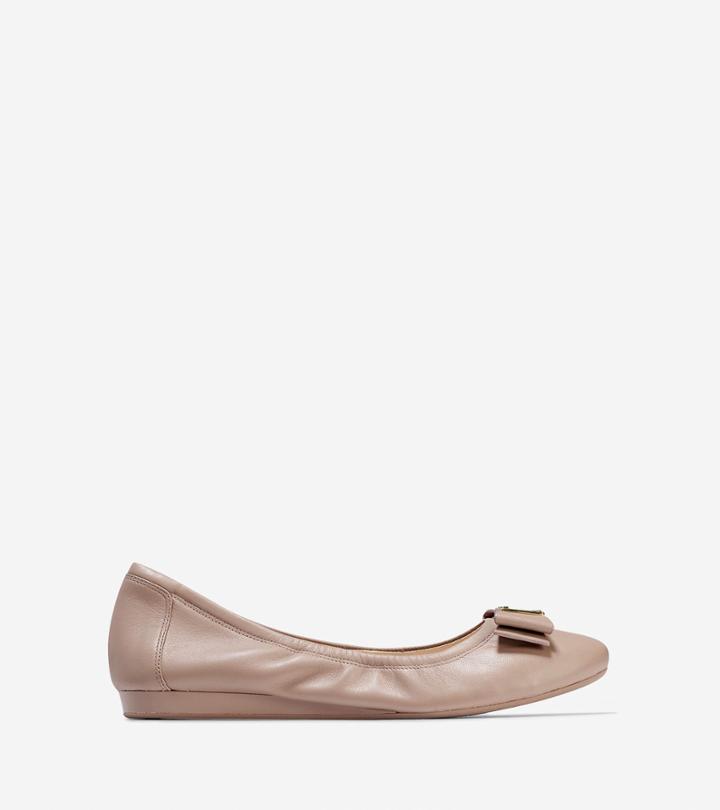 Cole Haan Womens Tali Waterproof Bow Ballet