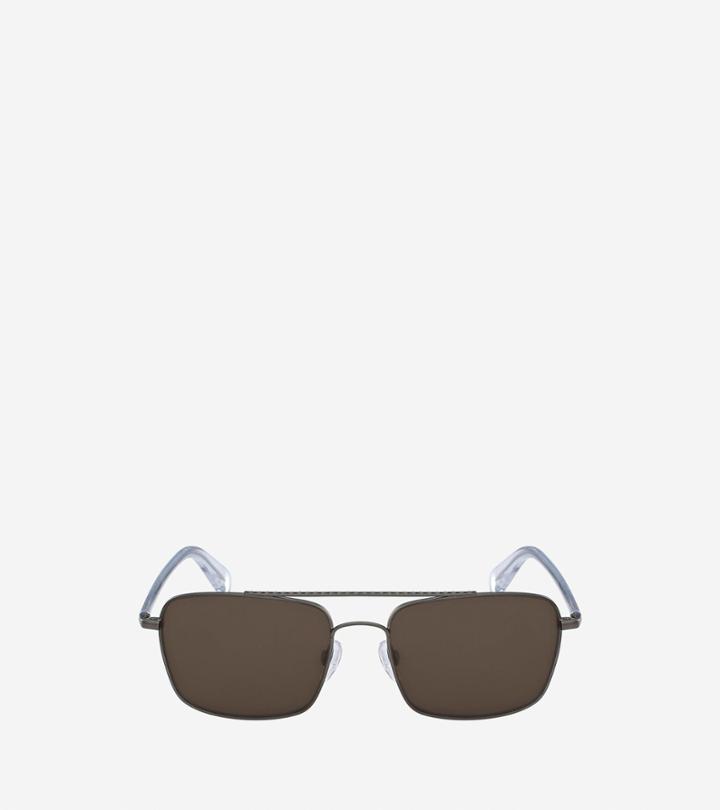 Cole Haan Mens Metal Acetate Navigator Sunglasses