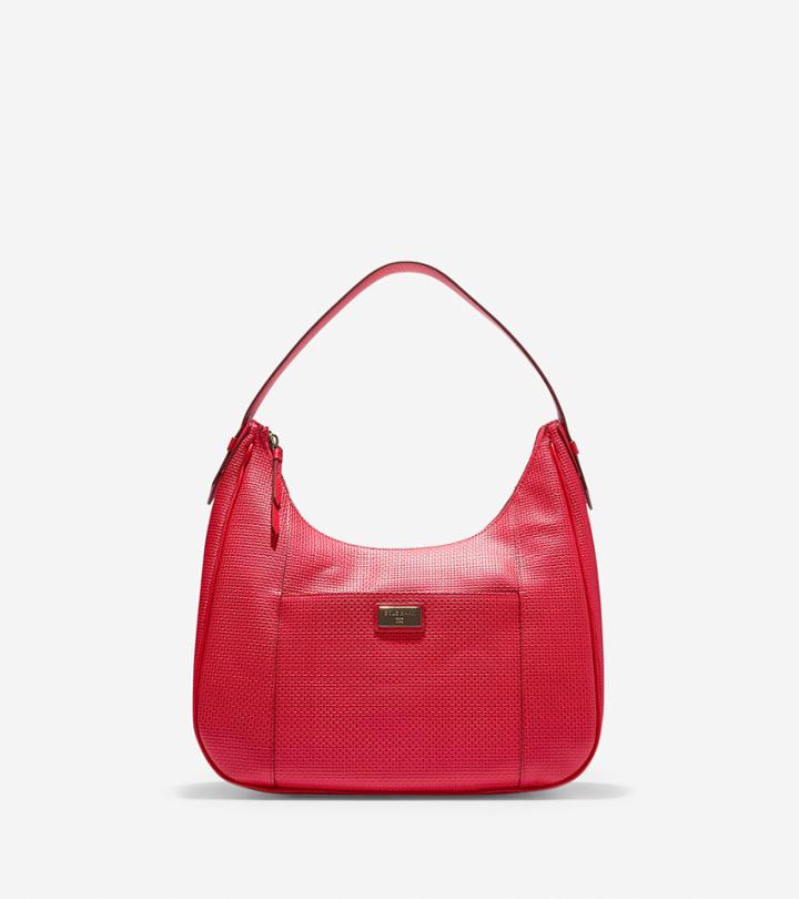 Cole Haan Cara Embossed Weave Hobo