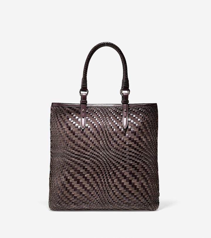 Cole Haan Womens Genevieve Weave N/s Tote