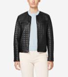 Cole Haan Women's Quilted Collarless Jacket