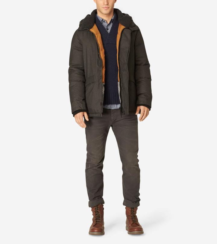 Cole Haan Mens Clean Down Parka