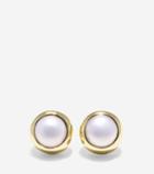 Cole Haan Womens To The Moon Round Fresh Water Pearl Stud Earrings