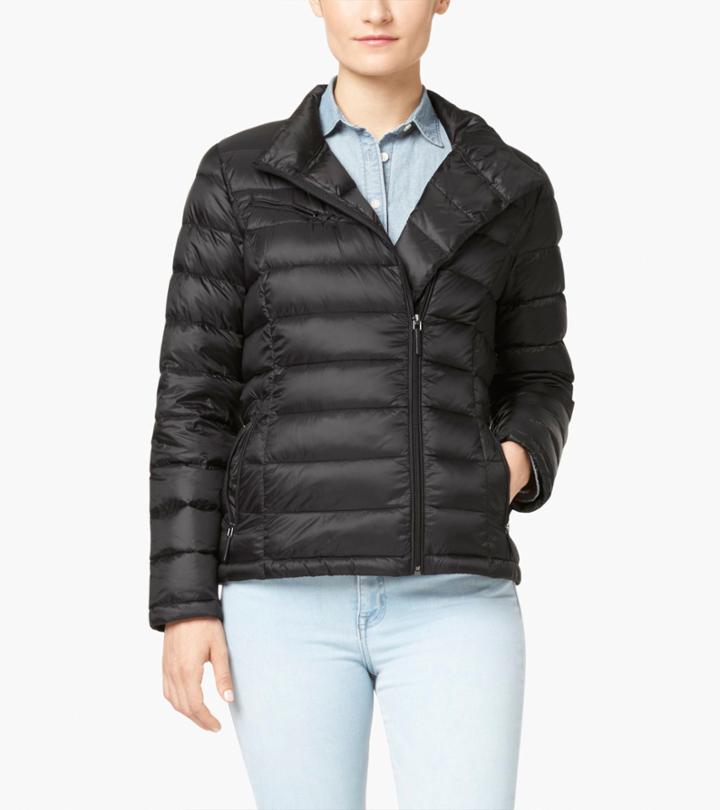 Women's Cole Haan Asymmetrical Down Jacket