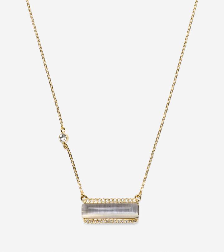 Cole Haan Women's Cats Eye On You Swarovski Solitaire Necklace