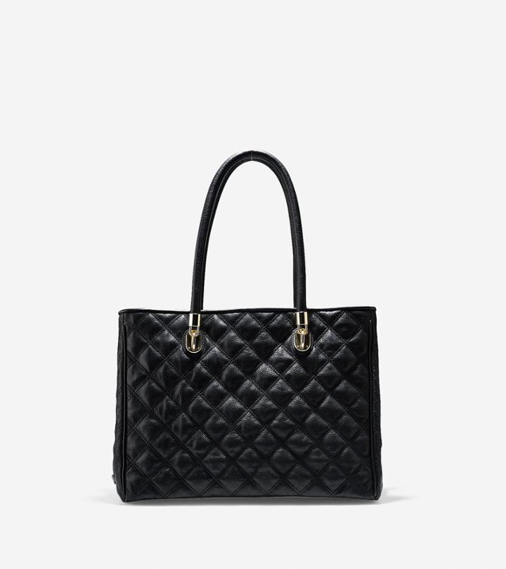 Cole Haan Womens Benson Quilted Tote