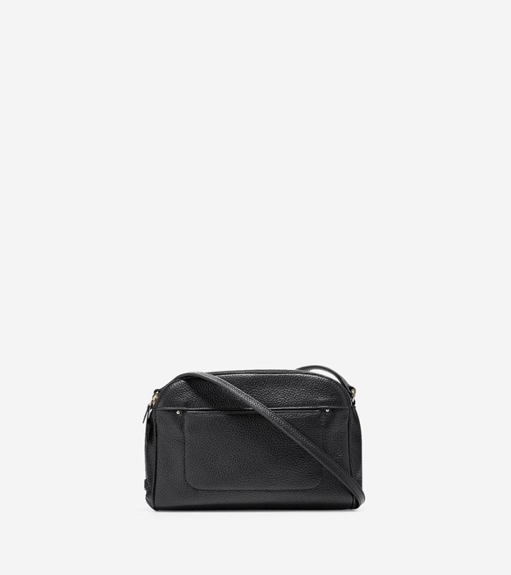 Cole Haan Womens Tali Double Zip Crossbody Bag