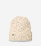 Cole Haan Womens Chunky Cable Cuff Hat