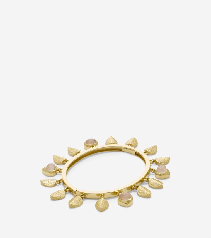 Cole Haan Womens Sandy Shores Shaky Metal Semi-precious Stone Bangle